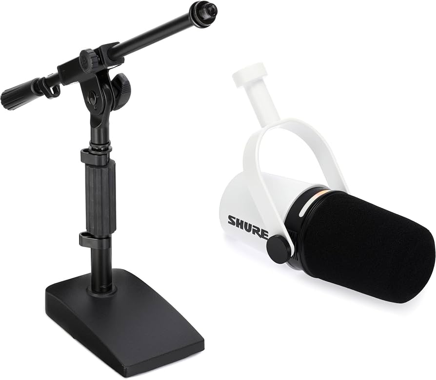 Amazon.com: Shure MV7+ Hybrid Podcast Microphone with Mic Stand