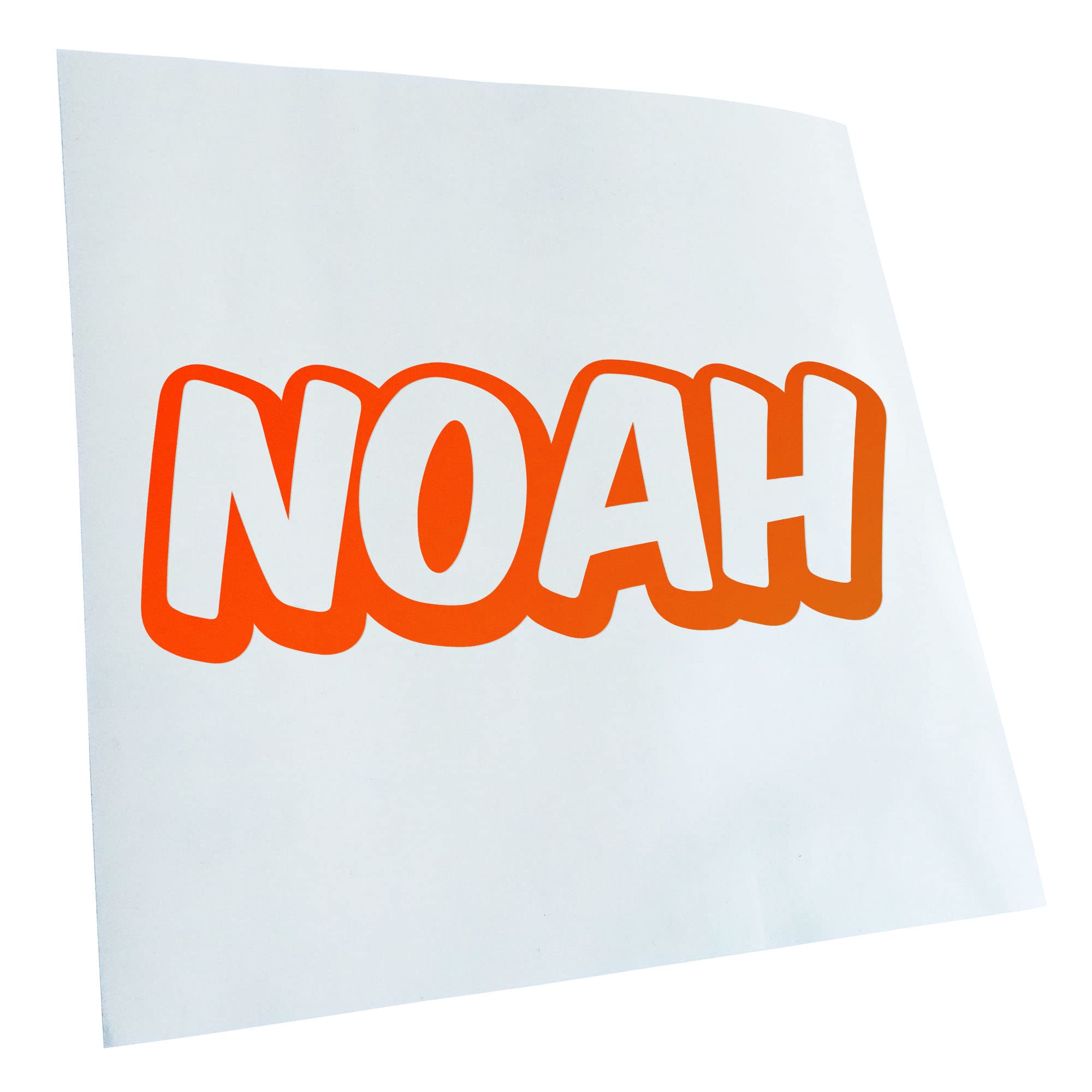 Kiwistar Noah First Name Boys Sticker 25 Colours Neon Matt
