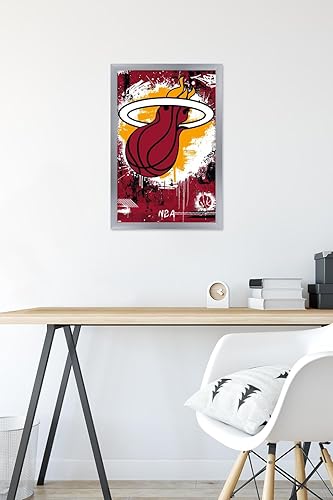 Vista 84 de Trends International NBA Miami Heat - Póster de pared con logotipo Maximalist 23, 34 pulgadas de largo x 22.4 pulgadas de ancho, paquete de póster