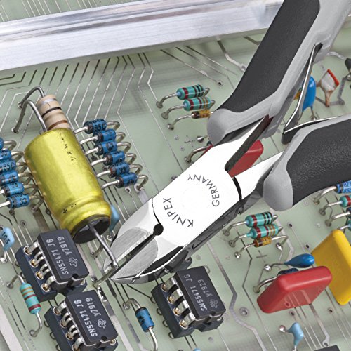 Knipex Tools - Electronics Diagonal Cutters With Carbide Metal Cutting Edges, Esd (7702120Hesd) #TOP1