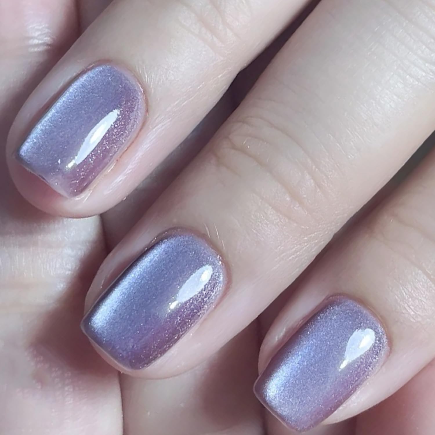 Crystal Cat Eye Gel Polish Kits 9D Holographic Magnetic Cats Eyes Gel Nail Polish Shiny Glitter Laser Varnish UV Gel Varnish Nail Art Manicure Kit,Diamond Purple