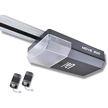 Schartec Move 600 Garage Door Operator Series 3 Set Including 2 Handheld Transmitters and Rail - Electric Gate Drive - Garage Door Opener for Swing Gate and Sectional Door Garage Door Drive