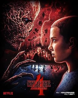 PacPrints buy one get one free Stranger thing 4 v69 tv show poster A4 30 cm x 20cm