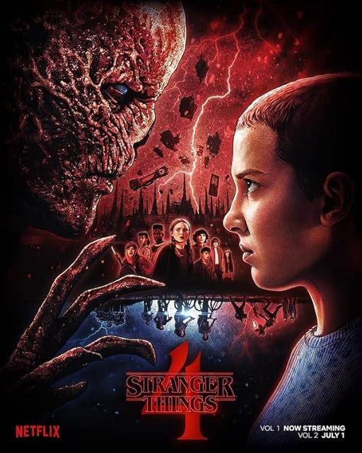 PacPrints buy one get one free Stranger thing 4 v69 tv show poster A4 30 cm x 20cm