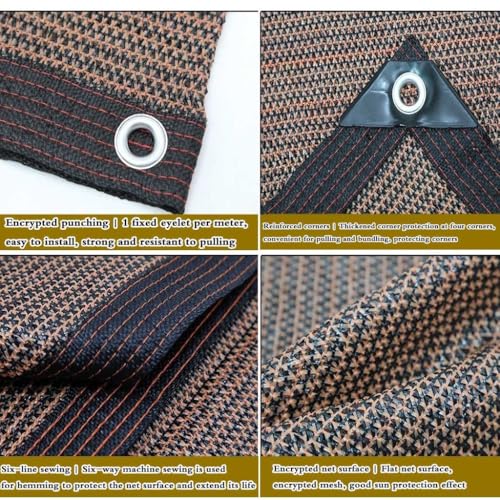 Voile d'ombrage marron respirant pour pergola et jardin serein