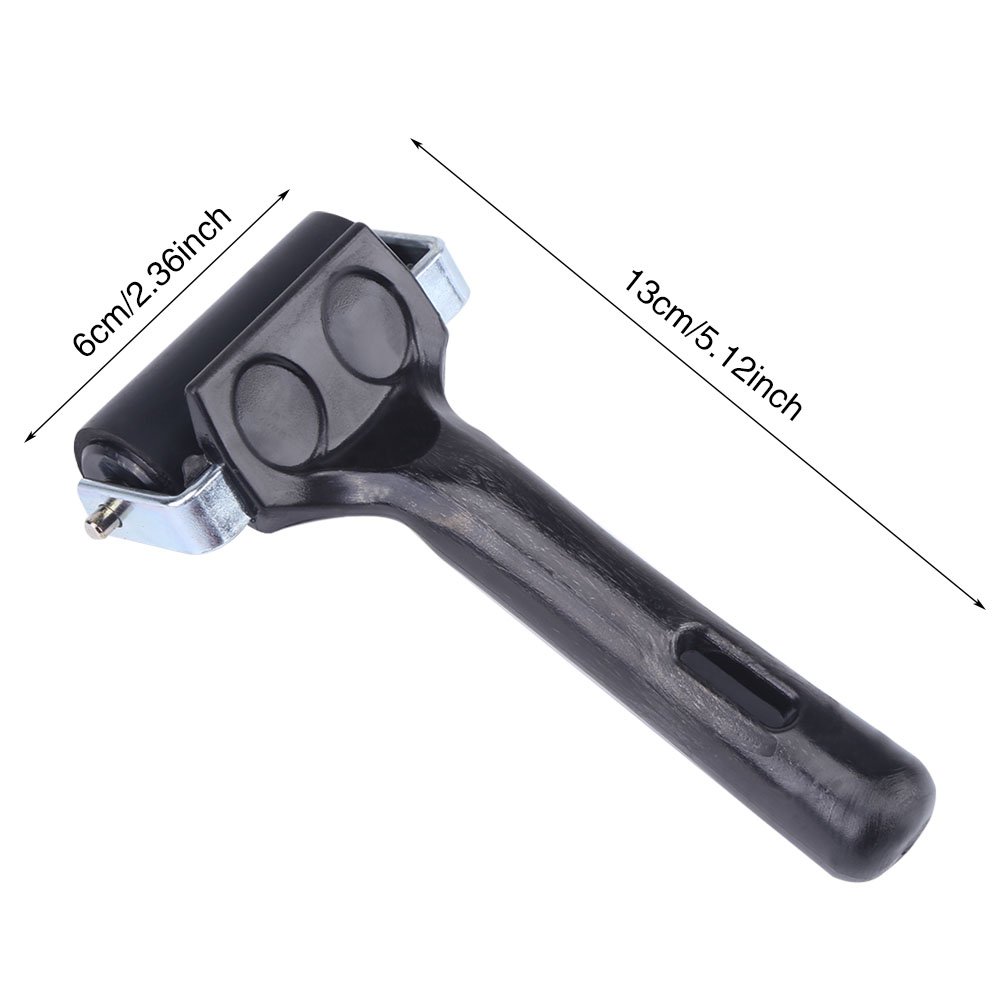 Rouleau Brayer Caoutchouc 3,5cm - Pour Gravure, Peinture Et Collage - Manche Anti-Dérapant Bleu
