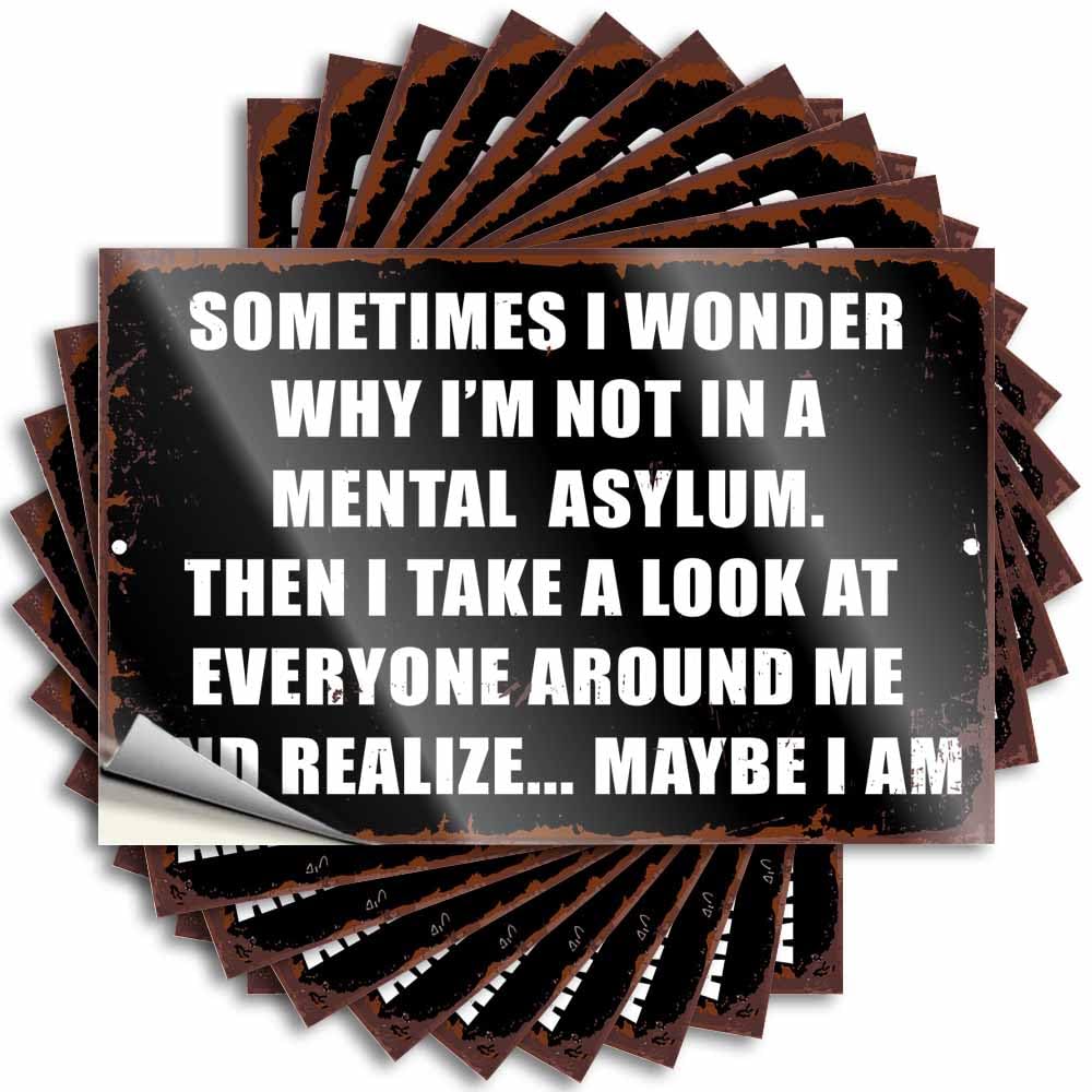 Saying New Vinyl Sticker | Sometimes I Wonder Fuzzy for Cars Use(12X18CM)