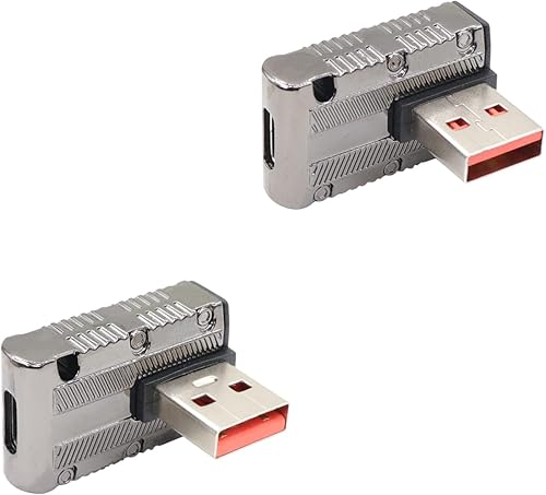 RIIEYOCA Adaptador USB 3.1 GEN 2 macho a hembra tipo C de 90 grados para carga rápida de 120 W y transferencia Lightning de 10 Gbps, convertidor USB disponible en Yaxa Venezuela