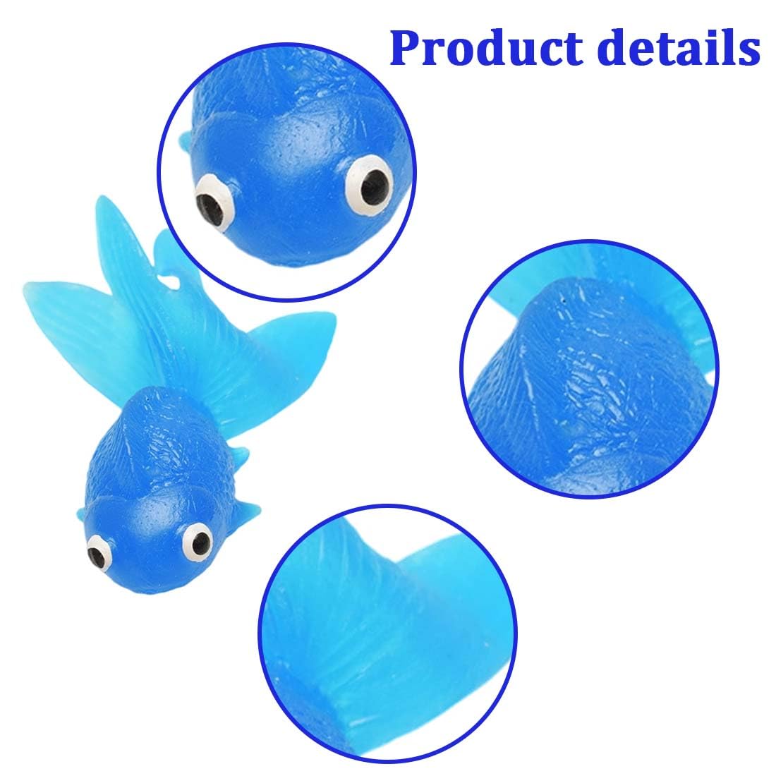 6x Poissons Artificielle En Plastique Décoration Pr Aquarium Enfant