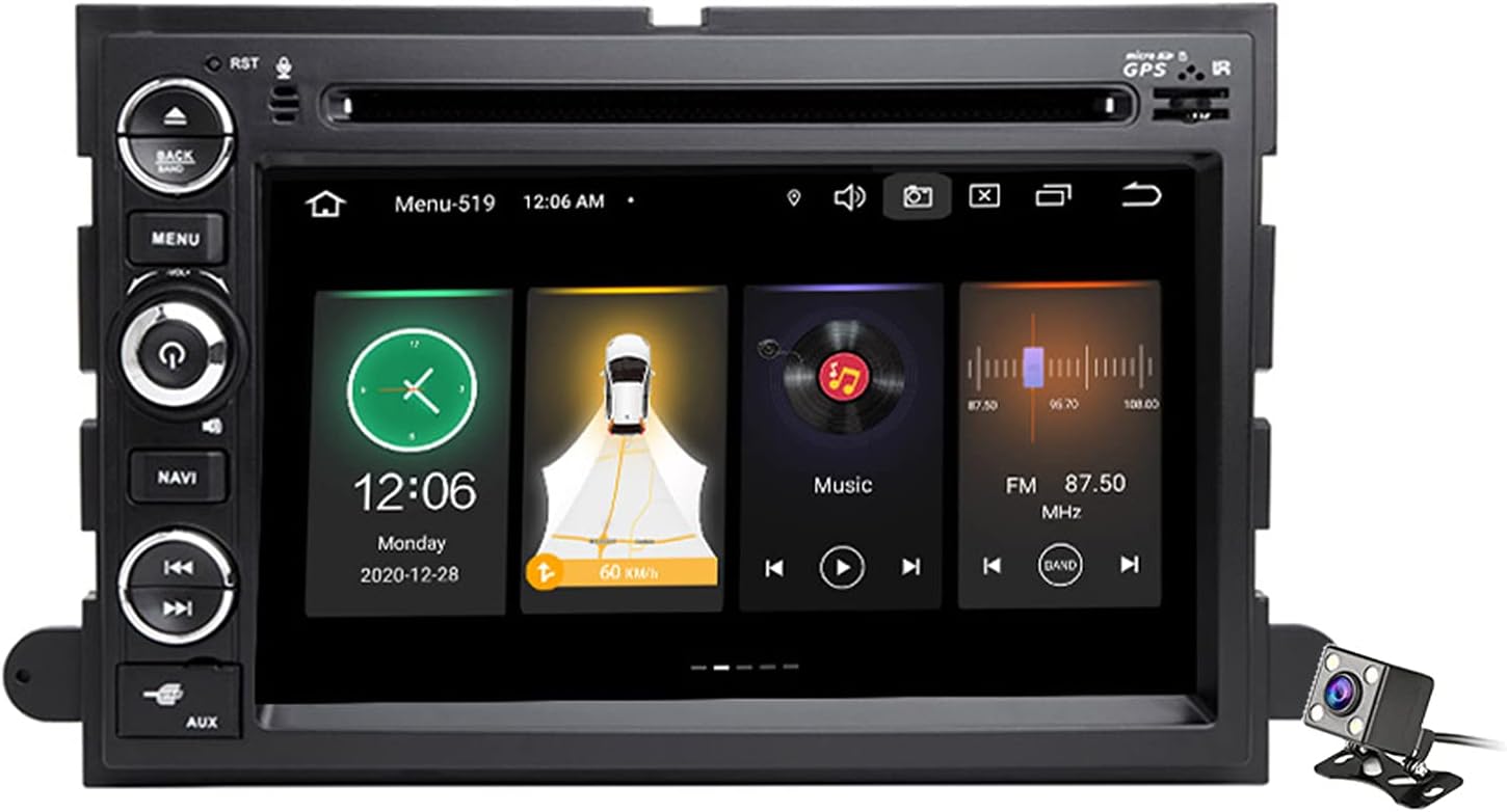 Buladala Android 11 Car Stereo Double Din for Ford F150 F350 P415 Raptor 2008-2014 7 Inch Touch Screen FM AM Radio BT GPS Support Mirror Link CD DVD Player Carplay Auto & Backup Camera