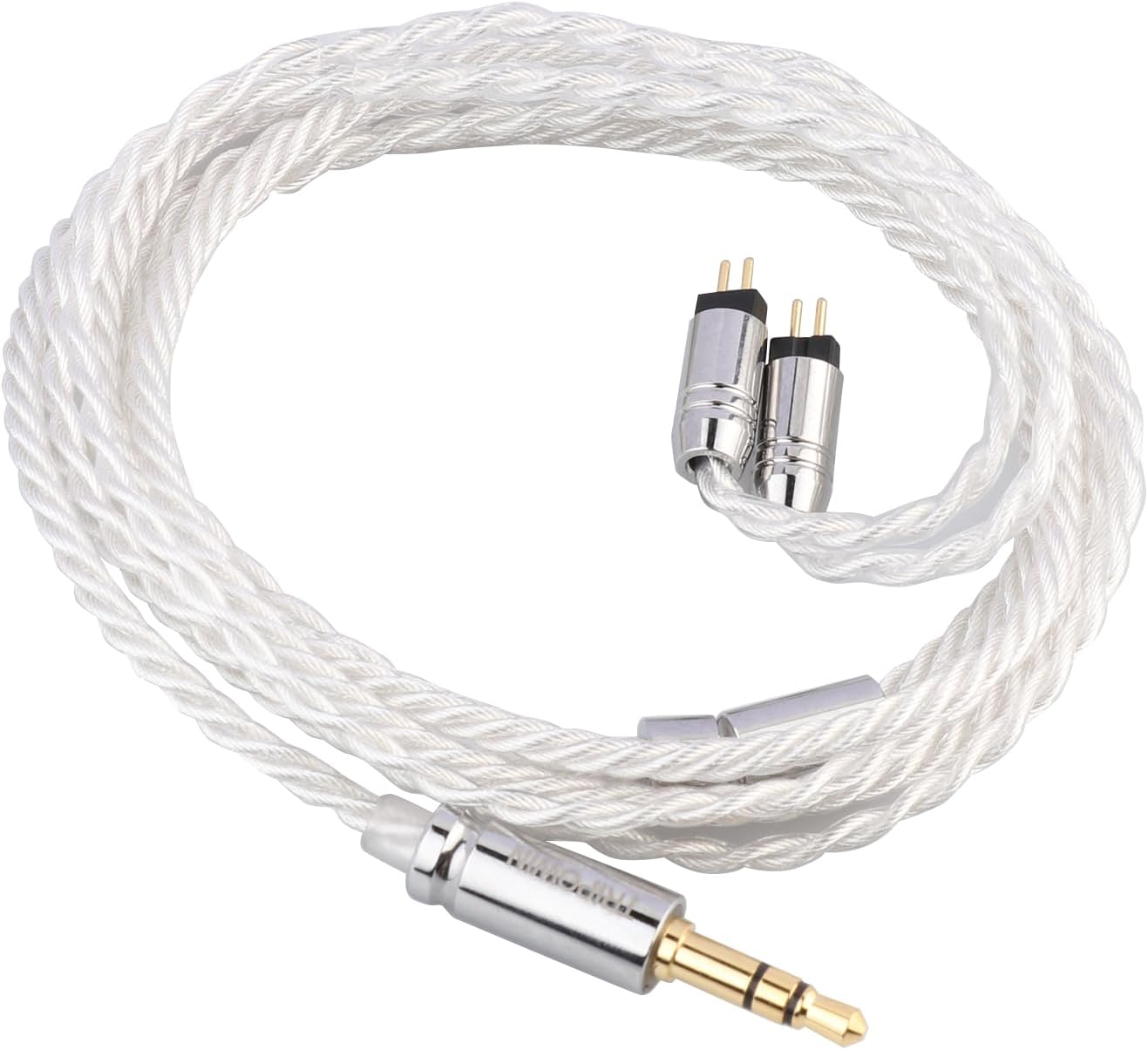 Tripowin Solstice 26AWG Silver-plated Copper HiFi IEM Cable for In Ear Monitor, for 7hz Zero Dioko T2 T3 PLUS Wan'er Cadenza QKZ HBB (2pin-0.78mm, 3.5mm)