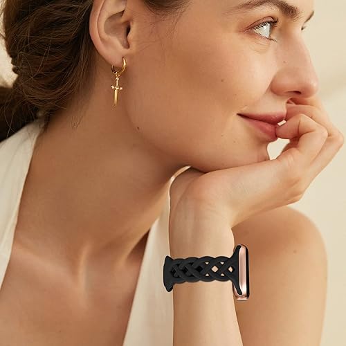 Miniatura 7 de Correas de silicona delgadas compatibles con Apple Watch Band de 1.575 in, 1.496 in, 1.614 in, 1.732 in, 1.772 in, 1.811 in, 1.929 in y 1.654 in,