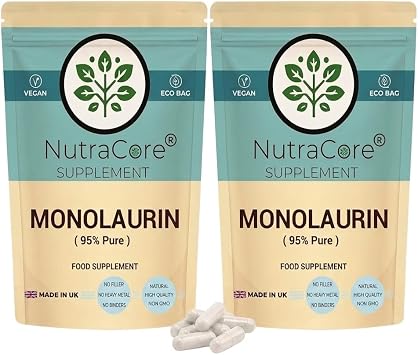 Monolaurin 550mg | Monolaurin | 180 Vegan Caps | High Strength