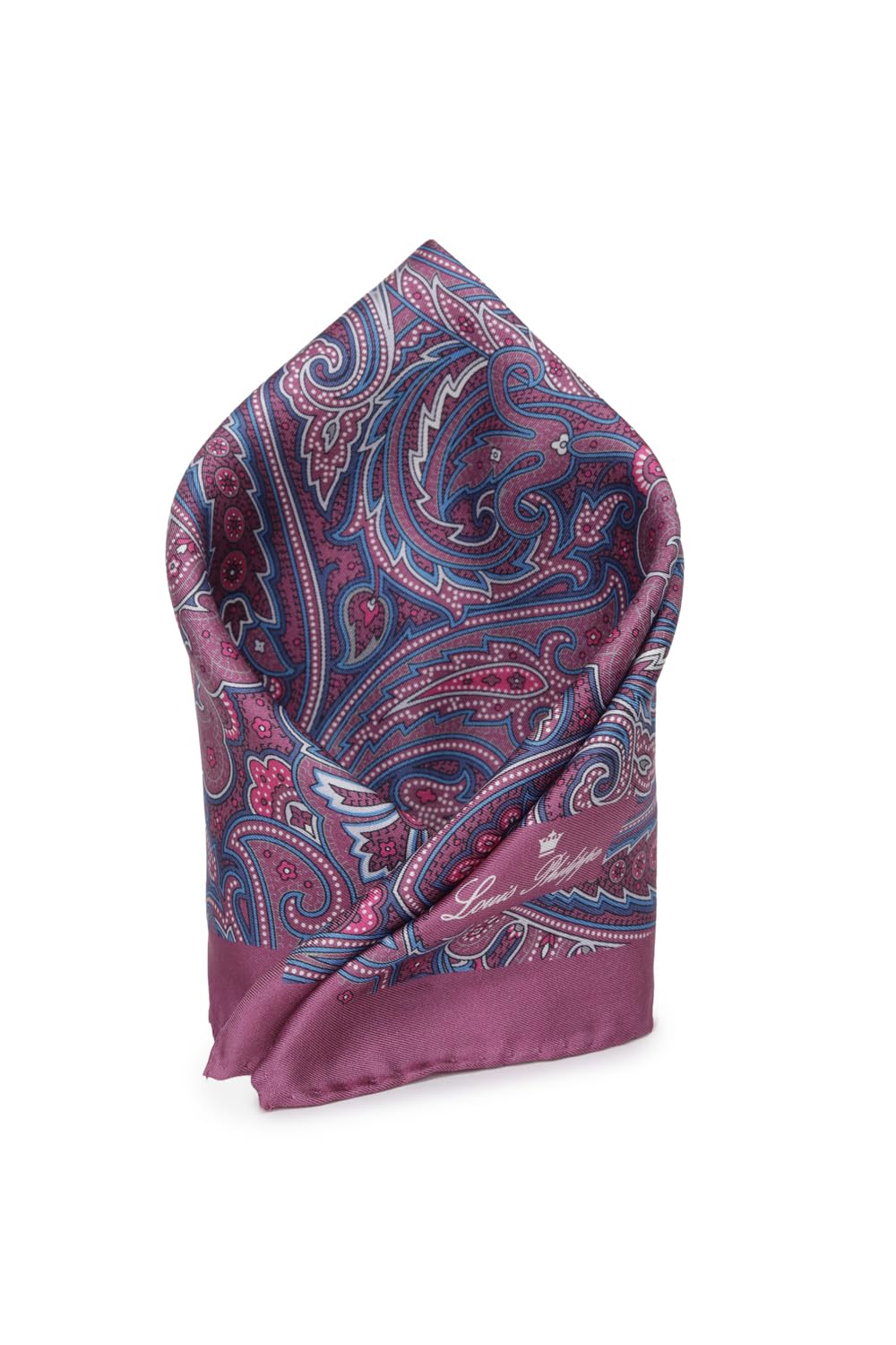 louis philippe Men Purple Print Party Pocket Square-picture-36