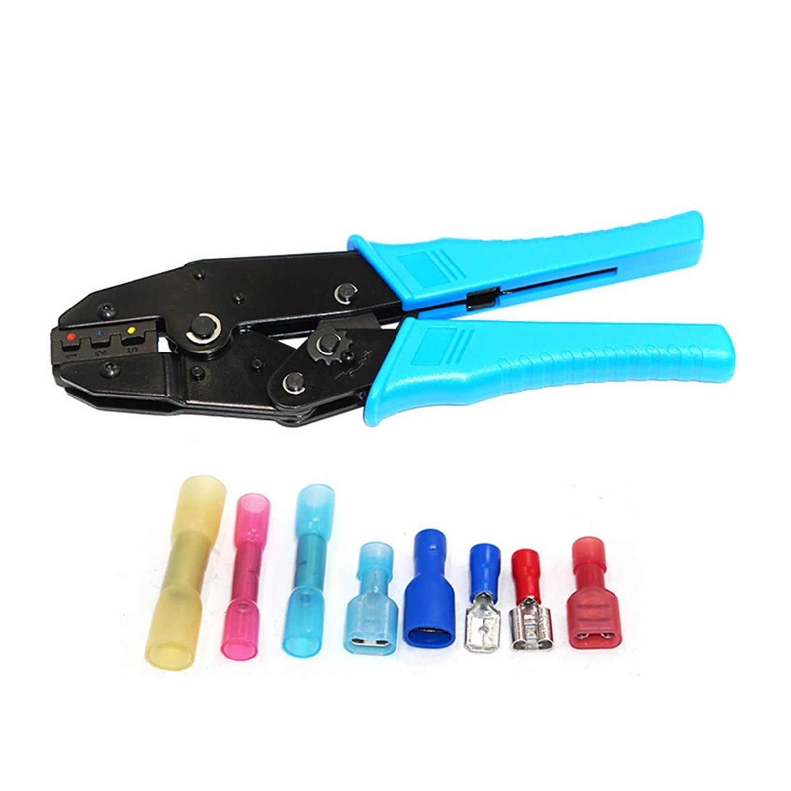 DSZUJTYROP Crimping Tool For Heat Shrink Connectors-AWG 22-10 Ratchet Wire Terminal Crimper Tools