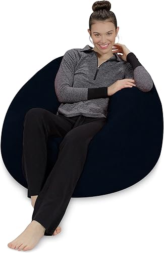 Miniatura 26 de Sofa Sack Puf – Felpa, ultrasuave, de espuma viscoelástica, con funda de microgamuza, muebles rellenos de espuma y accesorios rellenos de espuma