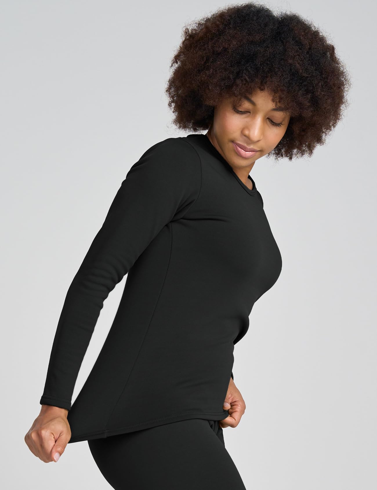 LAPASA Pacco da 2 o 1 Maglia Termica Donna Manica Lunga Fodera in Micro Pile - Pigiama Abbigliamento Intimo Canottiera Calda Elegante Elastica Traspirante Sportiva L15/L39/L42