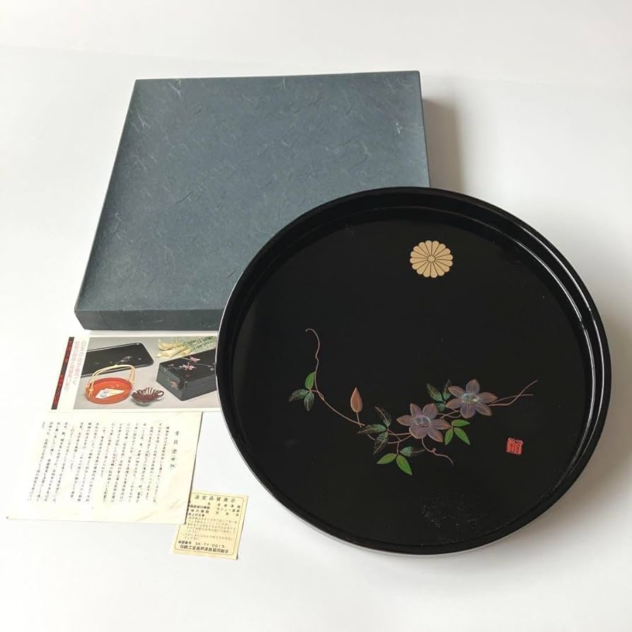 高岡漆器　青貝塗(螺鈿)　文庫 青貝塗錆絵花鳥図文庫 | 武蔵川工房