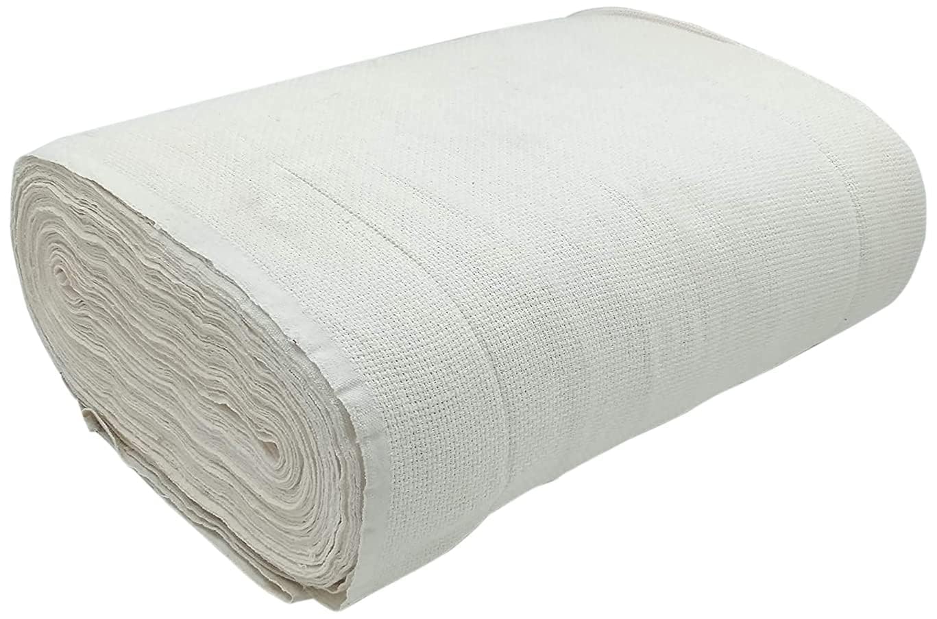 Cotton Solid Matty Fabric for Embroidery, Cross Stitch, and Knitting, Sewing Fabric (White, 1 Meter)-image-40