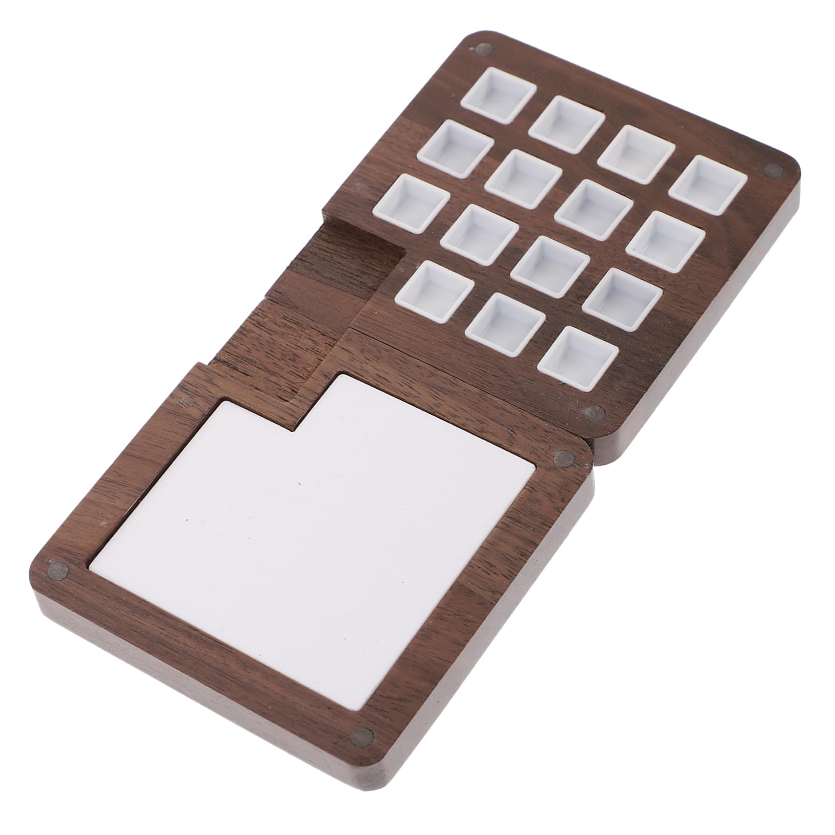 Lot De 3 Palettes De Peinture en Bois Boîte De Rangement pour Aquarelle Et Pigments pour Artistes Fournitures Artistiques