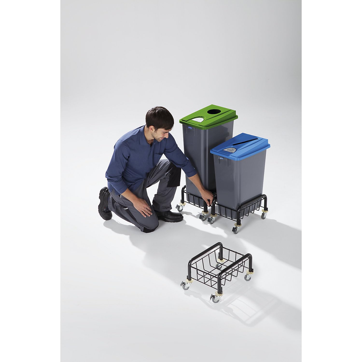 Robuster Wertstoffsammler | 40 l, weiß