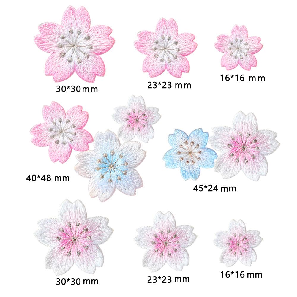Amazon.co.jp: sempiterno 桜刺繍 アップリケ アイロンワッペン サクラ