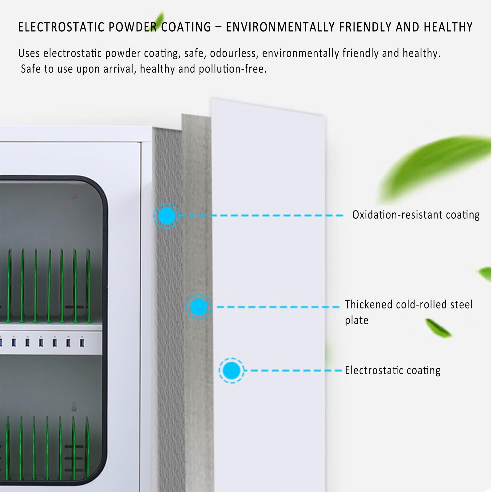 Estación de carga recargable para teléfono móvil con cerradura, diseño de montaje en pared, protección de múltiples circuitos para escuelas, aeropuertos, oficinas