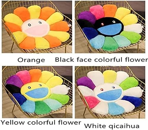 Miniatura 6 de Juguete de peluche colorido, juguete de peluche de girasol, cara sonriente, juguete de peluche de girasol, almohada para el hogar, dormitorio,