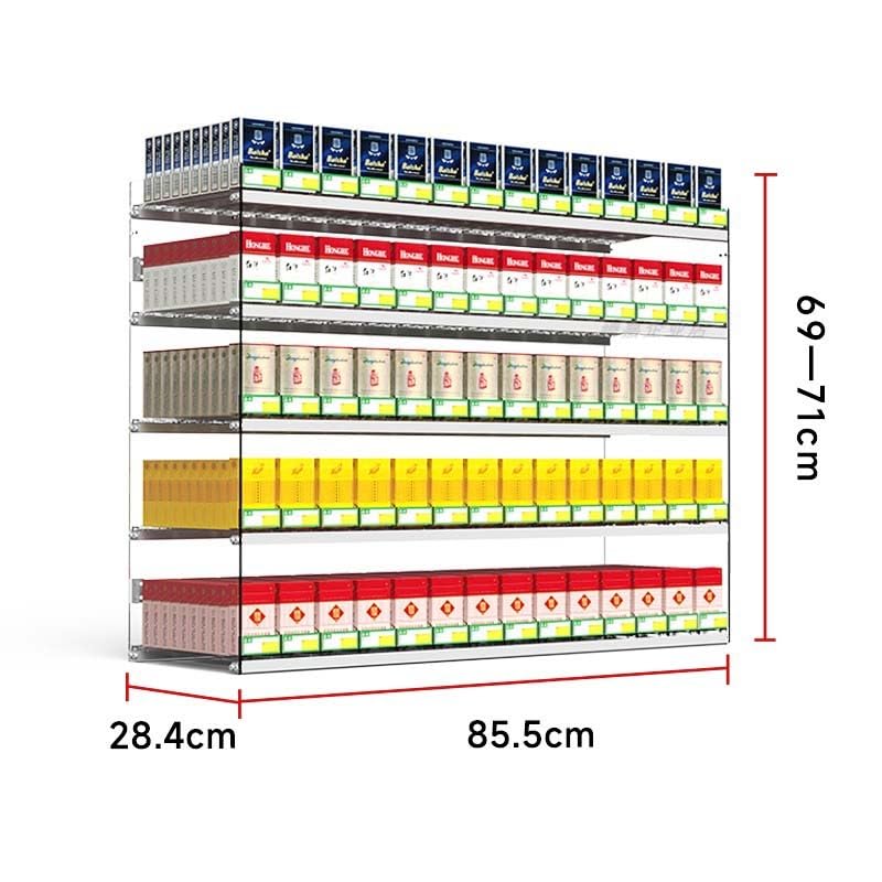 Expositor de cigarrillos automático de pared transparente e impermeable 3
