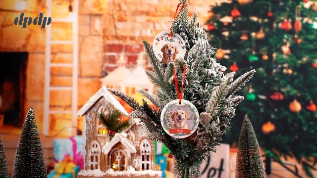 Ornement De Noël Personnalisé - Toi Moi Et Le Chien - Cadeau Plus