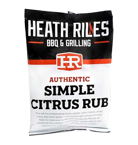 Heath Riles BBQ Rub condimento simple para frotar cítricos receta Champion Pitmaster mezcla de especias coctelera 2 lb32 oz