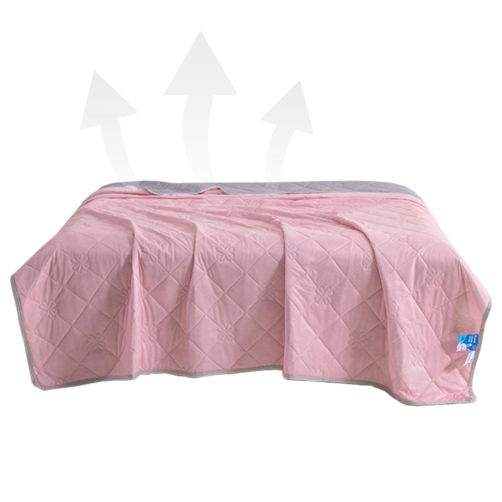 Coperta Rinfrescante Biancheria Da Leggera Traspirante | Coperta Ghiacciata per Chi Soffre il Caldo Due Lati Divano Bambini Adulti Campeggio Sudore Notturno