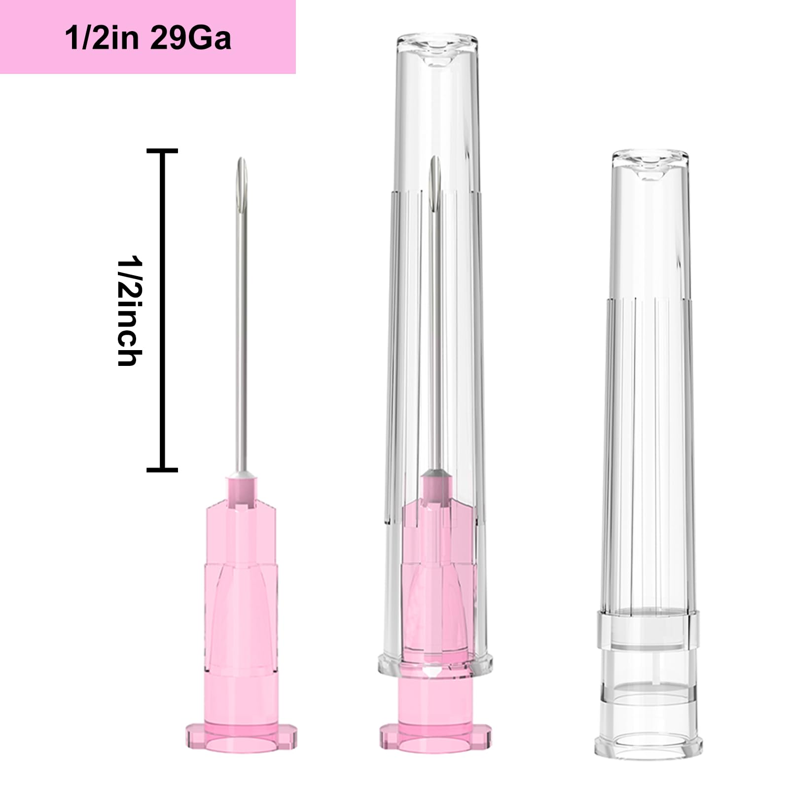 29 Gauge 1/2-Inch Needle, Individually Wrapped, 100 PCS Luer Lock Needles Industrial Dispensing Accessories, Disposable Industrial Accessories — Amazon image 2