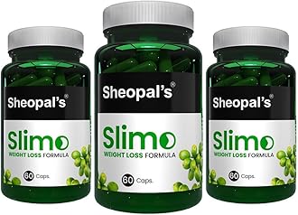 Sheopals Slimo Advance Weight Loss Supplement – Natural Fat Burner with Chlorogenic Acid & Antioxidants – Helps To Boosts Metabolism, Controls Appetite, Burns Belly Fat – 60 Capsules (Pack of 3)