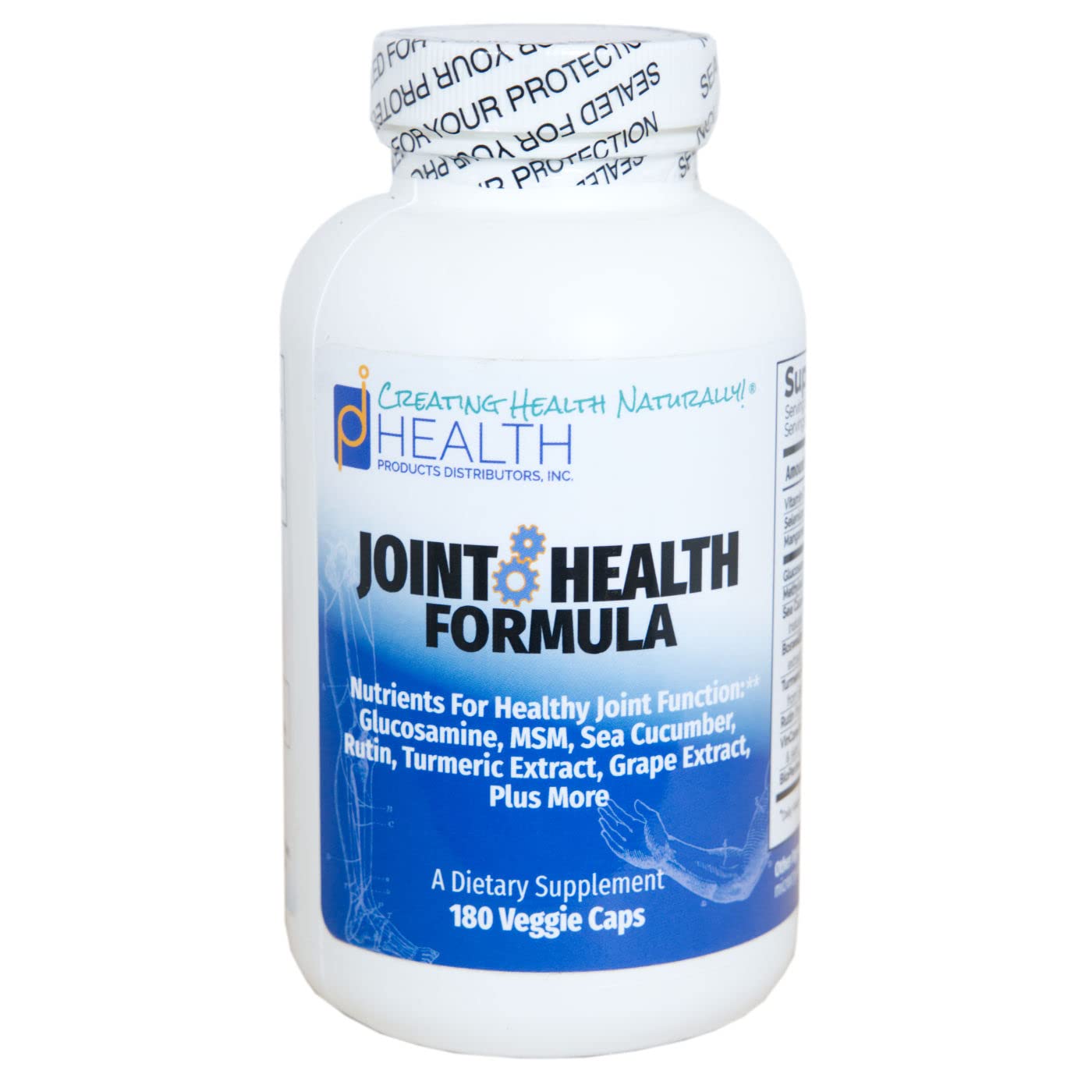Joint Health Formula (180 Vcaps) – Natural Support for Joints, Bones, and Connective Tissue with Glucosamine, MSM, and Sea Cucumber