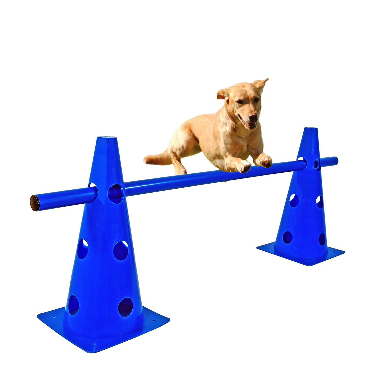 Pet Shop In Dragon MartDog Adjustable Agility Training Starter Tools, for small dog, Outdoor Games & Starter Kits, Obstacle Training Equipment, High Jumps with Cone Design, Single Set of Jumping Rod