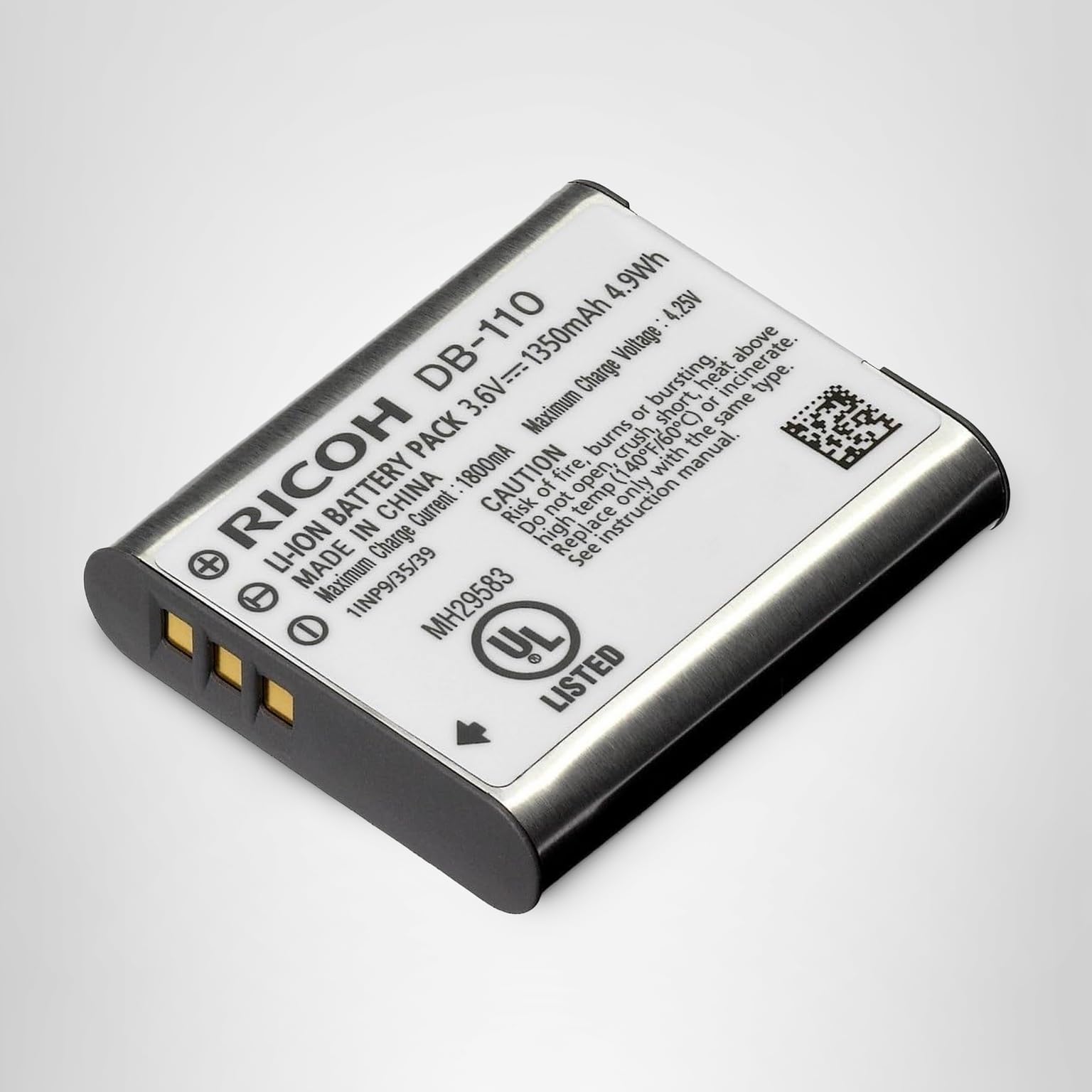 RICOH DB-110 リチウムイオンバッテリー GR IIIx/WG-7対応