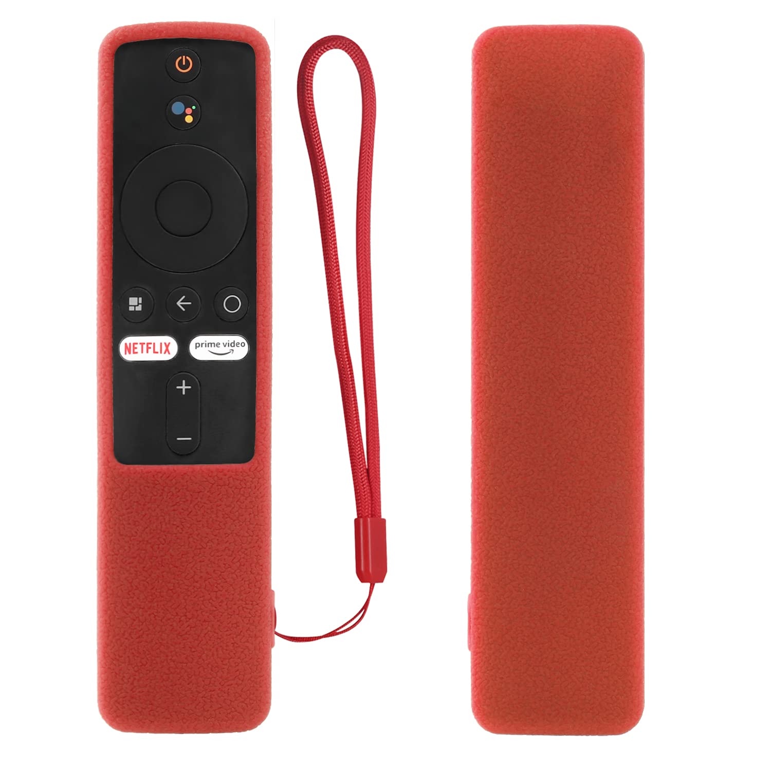 CHUNGHOP Protective Silicone Remote Case ONLY for Xiaomi TV Stick 4K XMRM-M2 Remote Control, NOT Fit for MI Box S or Mi TV Model 4X/4A Remote, Washable, Shockproof, Skin-Friendly Remote Cover (Red)