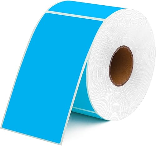 Miniatura 8 de PARLAIM 5 x 3 pulgadas, rectángulo permanente de código de color, 500 unidades de cinta cuadrada de inventario de caja móvil por caja dispensadora,