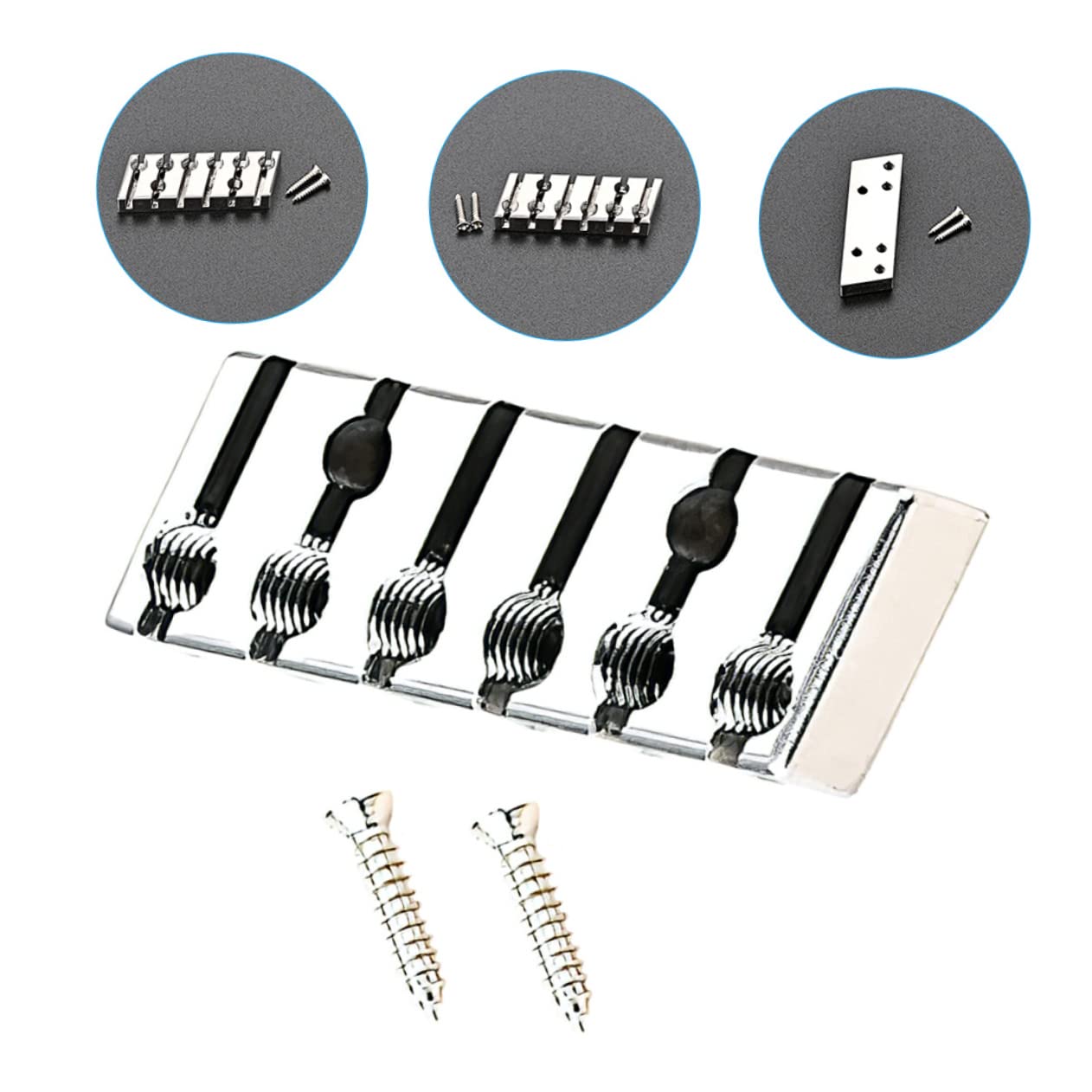 JOINPAYA Guitar Mounting Parts Headless Guitar Supplies String Lock Locking Nut Easy to Clean