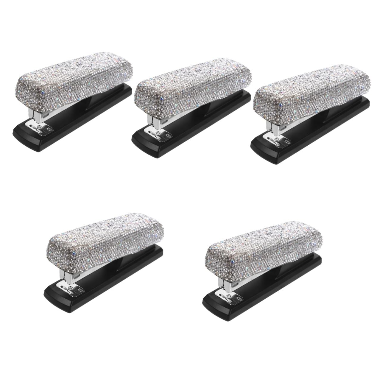 Homoyoyo 5 Sätze Diamond Heftler Heftwerkzeug stilvoller Hefter einfacher Hefter winziger Hefter Schulmaterial kreativer Hefter Tischhefter Bürowefter kleiner Hefter Mini Hefter Eisen