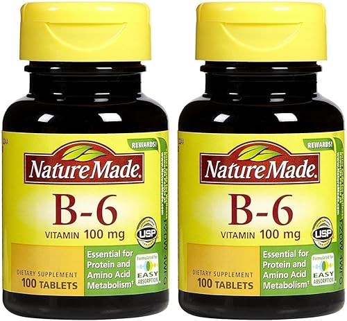 Nature Made Vitamina B6 100 mg Tabs, 100 ct