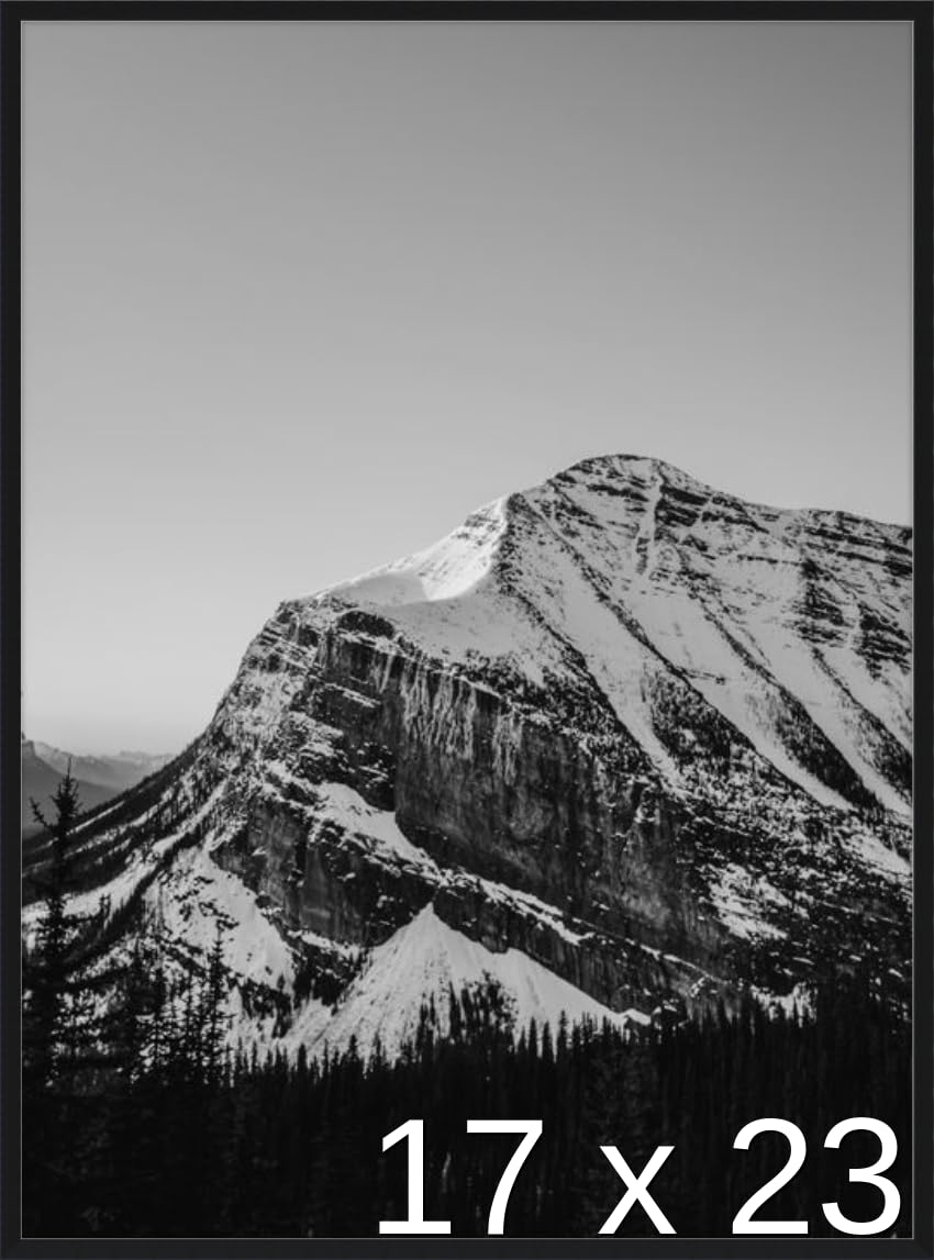 Frame It Easy 17 1/2 x 23 Satin Black Metal Frame (Ashford) 17.5x23 inches