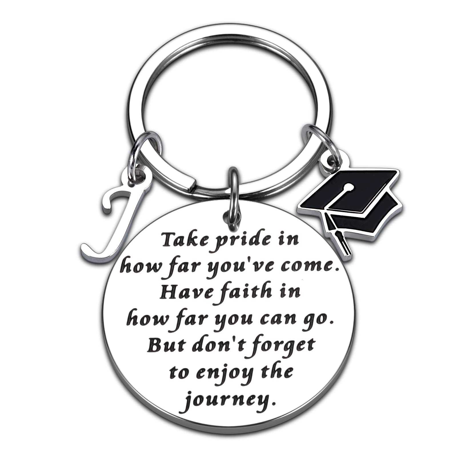 Raddimelo26 Letter Keychain Graduation Gifts 2021 for High School Him Her Inspirational