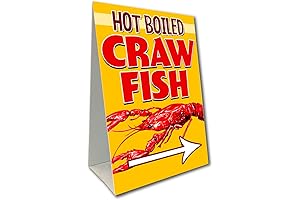 Hot Boiled Crawfish Economy A-Frame Sign