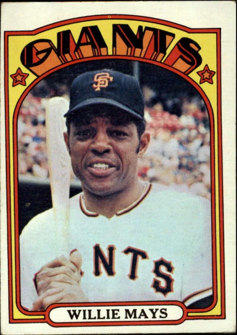 1972 Topps Series 1 Baseball #49 Willie Mays San Francisco Giants Set Break 2 (See Scan for Actual MLB Trading Card you will receive)