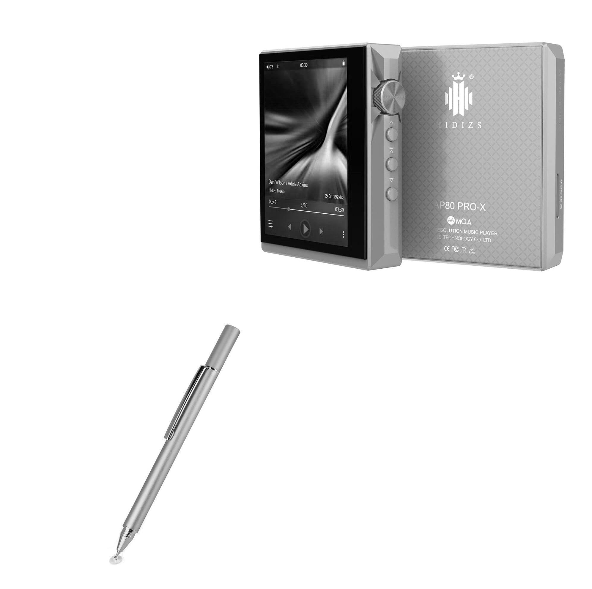 BoxWave Stylus Pen Compatible with HIDIZS AP80 PRO-X - FineTouch Capacitive Stylus, Super Precise Stylus Pen - Metallic Silver