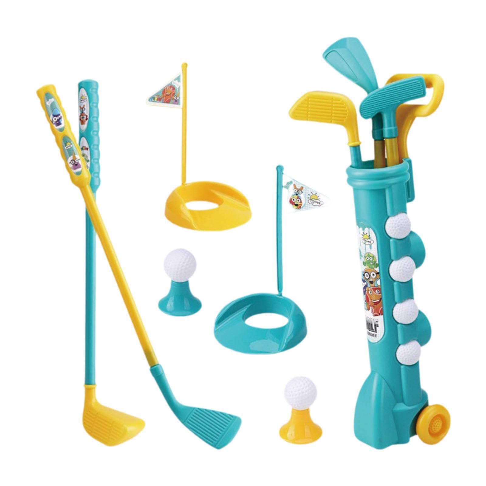 Baoblaze Juguete de Club de Golf para niños Juguetes Juguetes de Golf Interior, coordinación de Habilidades motoras interactivas con Bolas, Mini Golf Set para
