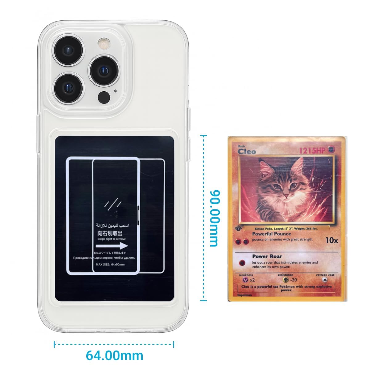 Amazon.com: Card/Photo Display Phone Case for iPhone | TCG/Picture Display  Top Loaders & Sleeves