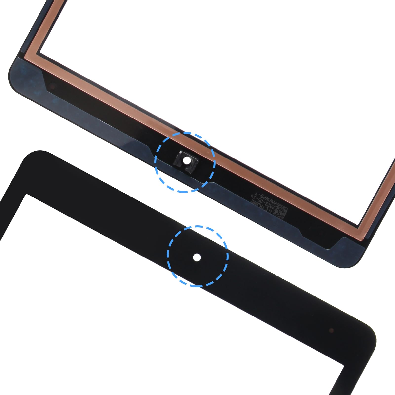 Écran Tactile pour iPad 9th 2021 10.2" A2603 A2604 Noir avec Home Button